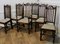 19th Century Country House Oak Dining Chairs, 1890s, Set of 6 8