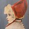 Ritratto di dama in costume tradizionale, anni '20, olio su tela, con cornice, Immagine 6