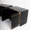 Black Lacquered Sideboards attributed to Pierre Cardin, France, 1980s, Set of 2 5