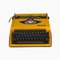 Gelbe Vintage Tippa Schreibmaschine mit lateinischen Buchstaben, 1970er 1
