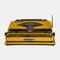 Máquina de escribir Triumph Tippa vintage amarilla con caracteres latinos, años 70, Imagen 5