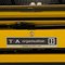 Macchina da scrivere Triumph Tippa vintage gialla, anni '70, Immagine 4