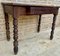 French Oak Side Table with Drawer, 1940s 4