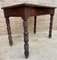French Oak Side Table with Drawer, 1940s, Image 3