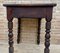 French Oak Side Table with Drawer, 1940s 7