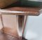 Vintage Beech and Walnut Root Console Table with Orange Glass Top, 1950s 14