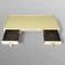 Mid-Century Lacquered Metal Desk with Brass Details by Pierre Vandel, 1970s, Set of 2 4