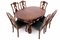 Antiker Tisch mit Stühlen, 1890, 7 . Set 3