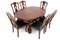 Antique Table with Chairs, 1890, Set of 7 3