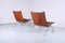 Chaises PK 22 en Cuir par Poul Kjaerholm pour E. Kold Christensen, 1950s, Set de 2 3