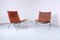 Chaises PK 22 en Cuir par Poul Kjaerholm pour E. Kold Christensen, 1950s, Set de 2 4