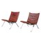 Leather PK 22 Chairs by Poul Kjaerholm for E. Kold Christensen, 1950s, Set of 2 1