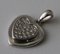 Heart Diamond Pendant in 18 Karat Gray Gold, Image 3