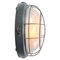 Vintage Industrial Frosted Glass Wall Light, Image 4