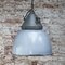 Lampe à Suspension Industrielle Vintage en Verre Transparent 5