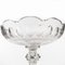 Biedermeier Kristallschale mit Gestell, 1800er 8