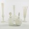 Mid-Century Italian Glass Toilet Set by Stelvia for Empoli, 1950s, Set of 5 5