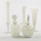 Mid-Century Italian Glass Toilet Set by Stelvia for Empoli, 1950s, Set of 5 8