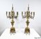 Vintage Gilded Bronze Candleholders, Set of 2 22