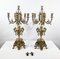 Vintage Gilded Bronze Candleholders, Set of 2 2