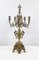Vintage Kerzenhalter aus Vergoldeter Bronze, 2er Set 3