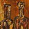 Italienischer Künstler, Stilleben im Impressionismus, 1980, Mixed Media auf Karton, gerahmt 10