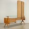 Vintage Dressing with Vanity Table Maple and Glass, 1950s 13