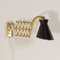 Diabolo Wall Scissor Lamp by Karl Lang for Sis Licht, 1950s 5