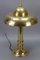 Art Deco Brass Inverted Dome Six-Light Pendant Lamp, Germany, 1930s 10