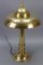 Art Deco Brass Inverted Dome Six-Light Pendant Lamp, Germany, 1930s, Image 10