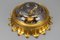 Gilt Metal and Clear Glass Sunburst Shaped Flush Mount or Wall Light, 1950s, Image 20