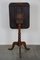 Antique English Tilt Top Side Table with a Square Sheet 9