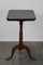 Antique English Tilt Top Side Table with a Square Sheet 1