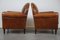 Art Deco Sessel aus Schafsleder, 2er Set 5