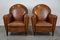 Art Deco Sessel aus Schafsleder, 2er Set 1