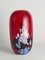 Vase Art Glass Rouge Cerise attribué à Mikael Axenbrant, Suède, 1990s 9