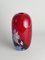 Vase Art Glass Rouge Cerise attribué à Mikael Axenbrant, Suède, 1990s 18