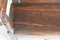 Vintage Brown Oak Bench 6