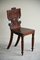 Vintage Mahogany Hall Chair 6