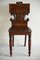 Vintage Mahogany Hall Chair 3