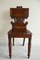 Vintage Mahogany Hall Chair 4