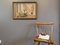 Floreale e statuetta, Dipinto a olio, anni '50, con cornice, Immagine 2