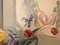 Floral & Figurine, Oil Painting, 1950s, Framed 6
