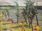 Lakeside Joy, dipinto a olio, anni '50, con cornice, Immagine 9