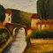 Italian Artist, Landscape, 1970, Oil on Canvas, Framed 11