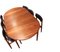 Vintage Round Dining Table in Teak with Insert Plates by Niels Otto Møller for J.L. Møllers, 1960s, Set of 3 8