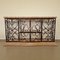 Vintage Wrought Iron Console Table with Wine Racks 2