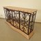 Vintage Wrought Iron Console Table with Wine Racks 3