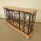 Vintage Wrought Iron Console Table with Wine Racks, Image 3