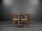Brutalist 3KP Side Chairs in Oak, 1950s, Set of 4, Image 8